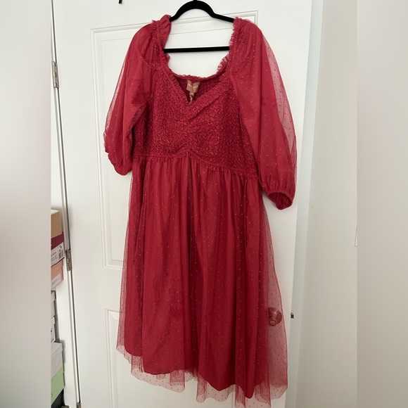 BNWT Love Spell Tulle Dress in Raspberry by JessaKae size 3x - Picture 4 of 6